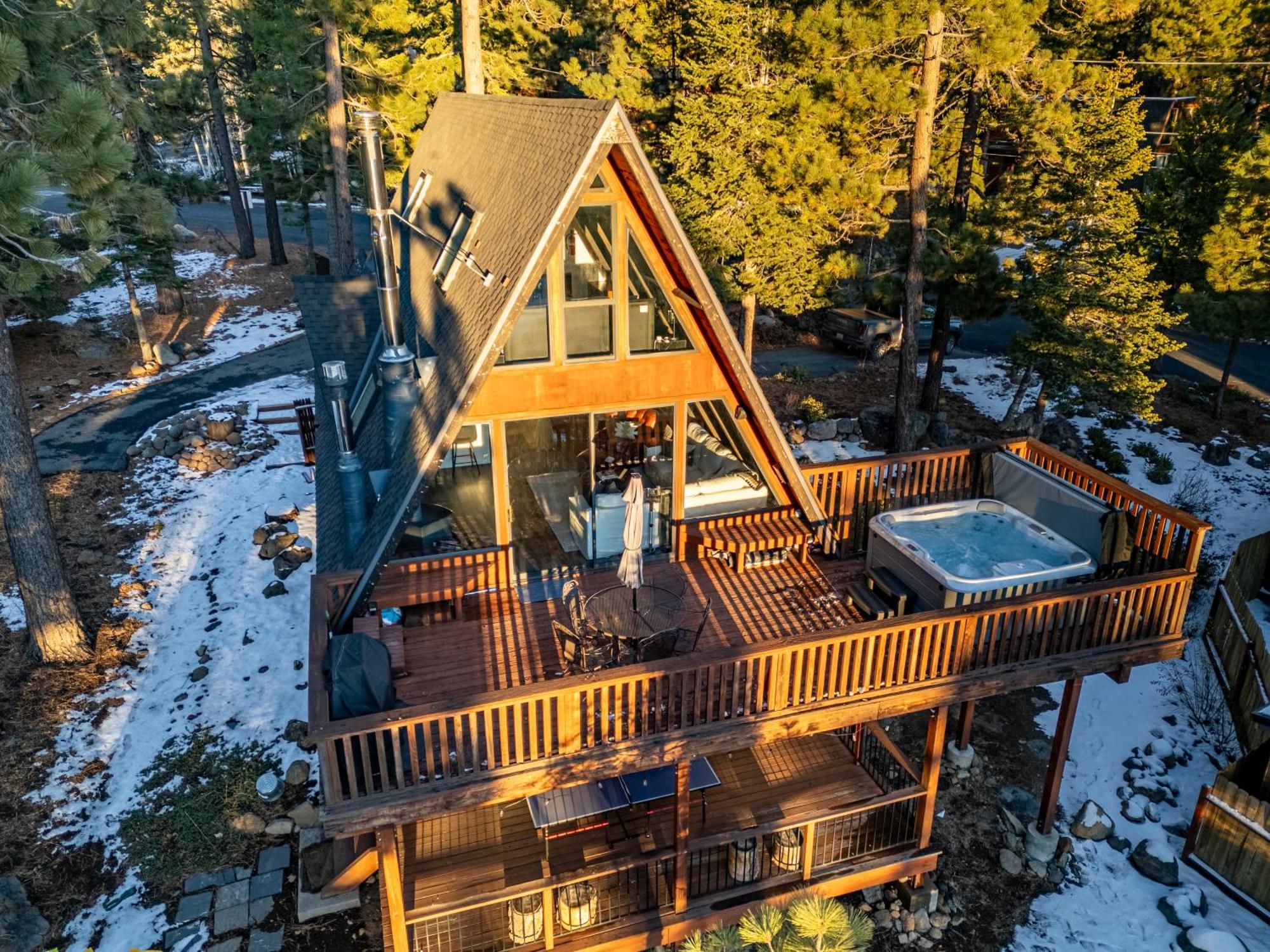 A-Frame Cabin With Hot Tub & Close To Lake Tahoe Tahoe City Dış mekan fotoğraf